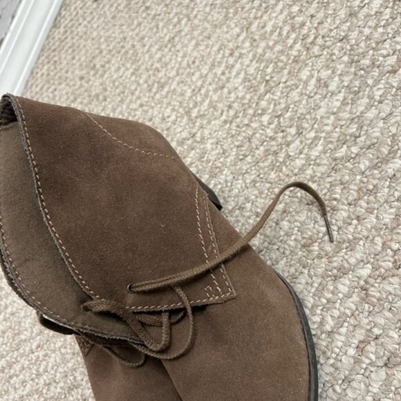 Clarks Women's Lace Up Ankle Boots Brown Size  9 booties leather upper - Picture 4 of 10